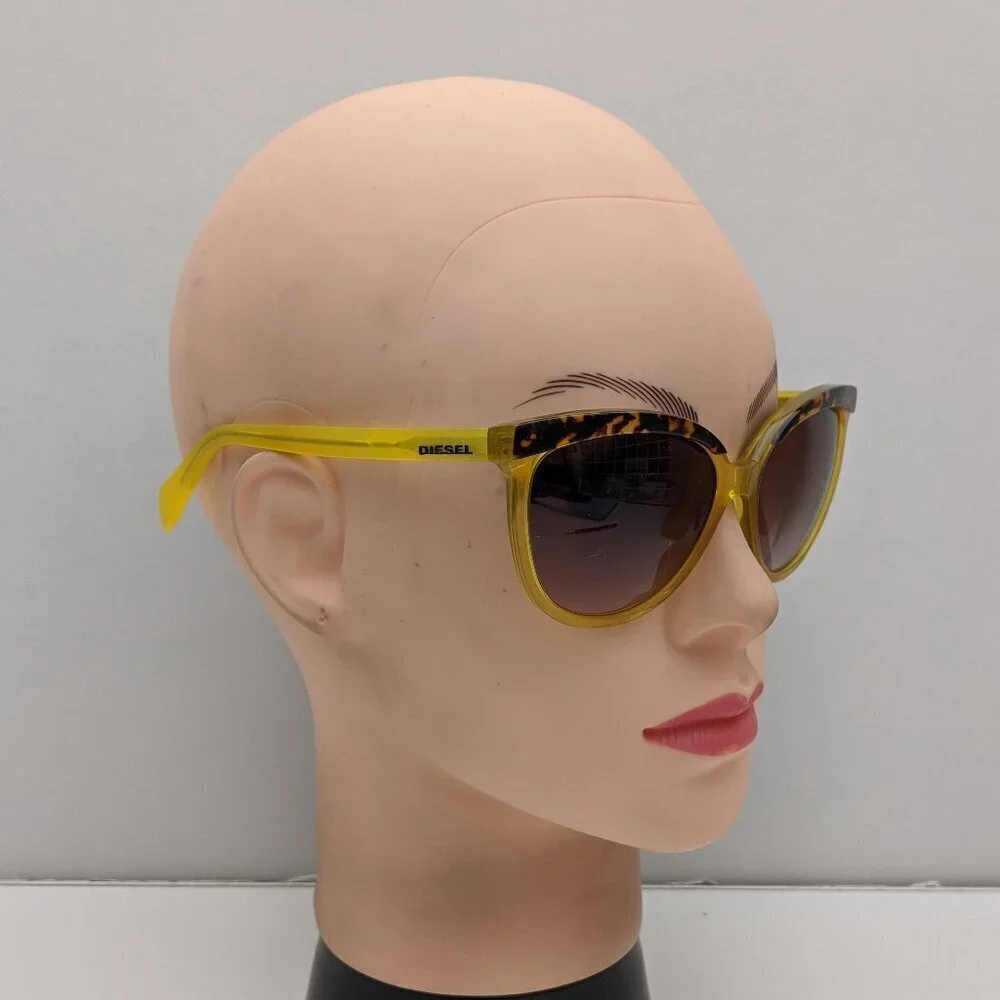 🕶️Italy design! Diesel DL0081 Semi Cat Eye Sunglasses col.56F 59/16-140 /JLE204‌